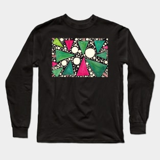 Winter Forest - Christmas Themed Starry Night Long Sleeve T-Shirt